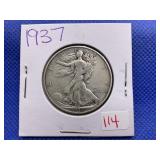 1937 WALKING LIBERTY HALF DOLLAR