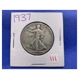 1937 WALKING LIBERTY HALF DOLLAR
