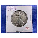 1937 WALKING LIBERTY HALF DOLLAR