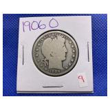 1906-O BARBER HEAD HALF DOLLAR