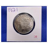 1921 MORGAN SILVER DOLLAR