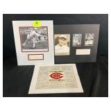 LOT OF 3 AUTOGRAPHED PICTURES - GEORGE 'SARGE'