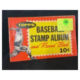 1962 TOPPS BASEBALL STAMP ALBUM AND RECORD BOOK