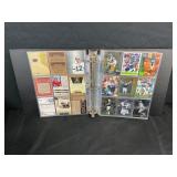 BINDER FULL OF OLDER FOOTBALL CARDS - SCORE, TOPPS