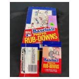 1984 TOPPS BASEBALL PHOTO RUB-DOWNS 36 COUNT