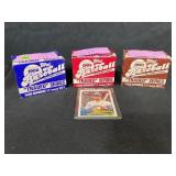 1988, 1989 & 1990 TOPPS TRADED COMPLETE SETS