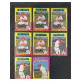 LOT OF 8 - 1975 MLB TOPPS REDS BASEBALL CARDS