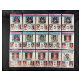 LOT OF 15 - 1976 MLB TOPPS LEADERS CARDS