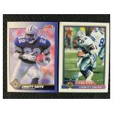 LOT OF 2 EMMITT SMITH NFL ROOKIE CARDS -