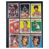 LOT OF 9 NBA BASKETBALL CARDS