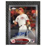 2012 MLB TOPPS CHROME DEVIN MESORACO CERTIFIED