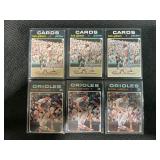 LOT OF 6 - 1971 MLB TOPPS (3) BROOKS ROBINSON