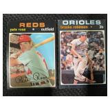 LOT OF 2 - 1971 MLB TOPPS PETE ROSE CARD #100 &
