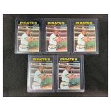 LOT OF 5 - 1971 MLB TOPPS WILLIE STARGELL CARDS