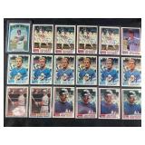 LOT OF 17 - 1982 MLB TOPPS STARS BASEBALL CARDS