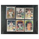 LOT OF 6 - 1972-1973 MLB TOPPS STARS BASEBALL