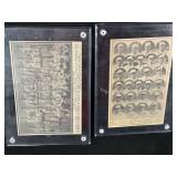 LOT OF 2 MLB 1917 GRADED TEAM PHOTOS -