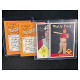 LOT OF 4 MISCELLANEOUS MLB RED'S BASEBALL CARDS -