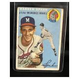 1954 MLB TOPPS WARREN SPAHN H.O.F. #20 CARD