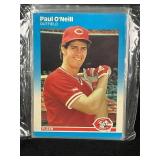 LOT OF 1987 MLB FLEER PAUL O'NEILL CARDS