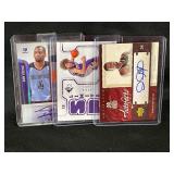 LOT OF 3 NBA BASKETBALL CARDS - DAVID NOEL (AUTO-