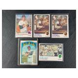 LOT OF 5 - 1972-1973 MLB BASEBALL CARDS