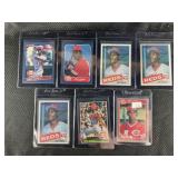 LOT OF 7 MLB ERIC DAVIS BASEBALL CARDS