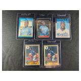 LOT OF 5 MLB BO JACKSON BASEBALL CARDS