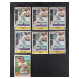 LOT OF 7 - 1979 MLB TOPPS (6) JOHNNY BENCH CARD