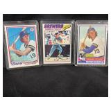 LOT OF 3 ROBIN YOUNT MLB CARDS