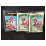 LOT OF 3 - 1972 & 1972 MLB TOPPS BASEBALL CARDS -
