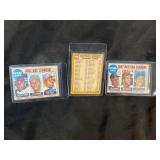 LOT OF 3 - 1968 MLB TOPPS LEADERS