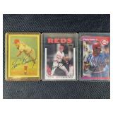 LOT OF 3 MLB CARDS - CHRIS SABO AUTOGRAPHED & (2)