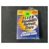1988 FLEER MLB BASEBALL'S HOTTEST STARS LOGO