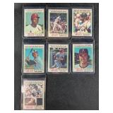 LOT OF 7 - 1978 MLB TOPPS '77 RECORD BREAKER CARDS