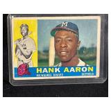 1960 MLB TOPPS HANK AARON BASEBALL CARD #300