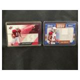 LOT OF 2 NFL LARRY FITZGERALD PATCH CARDS - 2010
