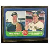 1986 MLB FLEER JOSE CANSECO ERIC PLUNK