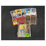MINI MLB CARDS & BABE RUTH STAMP IN CASE
