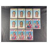 LOT OF 11 - 1977 MLB TOPPS STARS BASEBALL CARDS