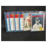 LOT OF 6 - 1973 MLB TOPPS BASEBALL CARDS