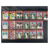 LOT OF 19 - 1975 MLB TOPPS HIGHLIGHTS BASEBALL