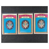 LOT OF 3 - 1972 MLB TOPPS BABE RUTH CARD #626