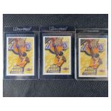 LOT OF 3 - 1997-1998 NBA HOOPS KOBE BRYANT CARD
