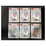 LOT OF 6 - 1970 MLB THE SPORTING NEWS STARS CARDS