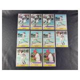 LOT OF 11 - 1978 MLB TOPPS RED'S STARS CARDS