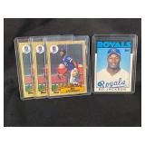 LOT OF 4 NFL TOPPS BO JACKSON ROOKIE CARDS