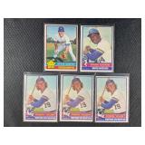 LOT OF 5 - 1976 MLB TOPPS STARS BASEBALL CARDS