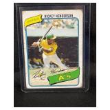 1980 MLB TOPPS RICKEY HENDERSON ROOKIE CARD