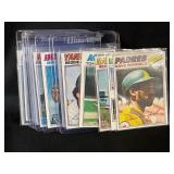 LOT OF 13 - 1977 MLB TOPPS BASEBALL STARS CARDS